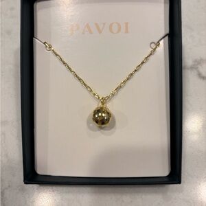 Pavoi gold pickleball Necklace